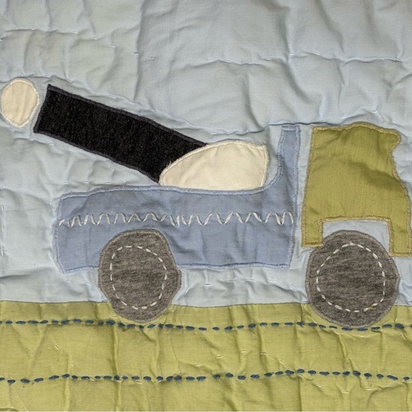 POTTERY BARN KIDS Christopher’s Construction 3 PC Cotton Quilted Pillowcase Sham - Picture 14 of 16